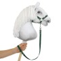 Tether for hobby horse made of webbing tape - khaki