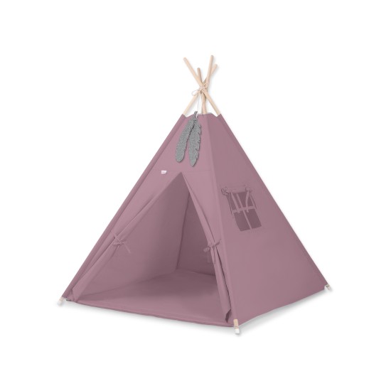 MINI Set: Teepees tent+play mat + decorative feathers- pastel violet MINI Set: Teepees tent+play mat + decorative feathers- pastel violet