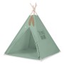 MINI Set: Teepees tent+play mat + decorative feathers- pastel green