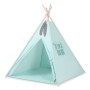 Teepees tent for kids +play mat + decorative feathers - mint
