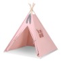 Teepee tent for kids for kids + decorative feathers - pastel pink
