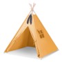 Teepee tent for kids + decorative feathers - honey yellow