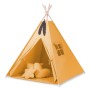 Παιδική Σκηνή - Teepee + Χαλάκι + Μαξιλάρια + Διακοσμητικά Φτερά - honey yellow