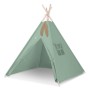 Teepee tent for kids + decorative feathers - pastel green