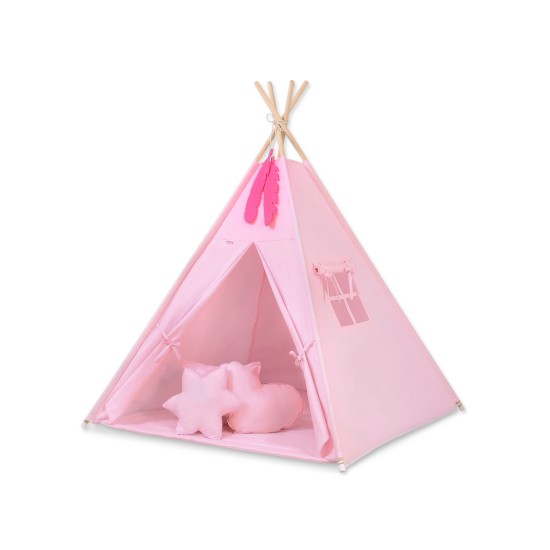 Παιδική Σκηνή - Teepee + Χαλάκι + Μαξιλάρια + Διακοσμητικά Φτερά - pink Παιδική Σκηνή - Teepee + Χαλάκι + Μαξιλάρια + Διακοσμητικά Φτερά - pink
