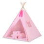 Παιδική Σκηνή - Teepee + Χαλάκι + Μαξιλάρια + Διακοσμητικά Φτερά - pink