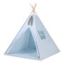 Teepee tent for kids +play mat + decorative feathers - blue