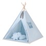 Παιδική Σκηνή - Teepee + Χαλάκι + Μαξιλάρια + Διακοσμητικά Φτερά - blue