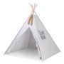 Teepee tent for kids + decorative feathers - gray