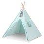 Teepee tent + decorative feathers- mint