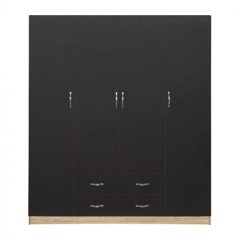 ΝΤΟΥΛΑΠΑ 4ΦΥΛΛΗ AZALEA ΜΕ 2 ΣΥΡΤΑΡΙΑ 200Χ56Χ180Υεκ. HM353.04 SONAMA-ΓΚΡΙ