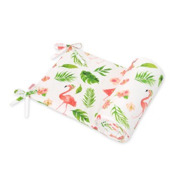 Πάντα Κούνιας Πλακέ 155*32 - coral flamingos