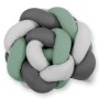 Knot bumper- pastel green - gray - anthracite