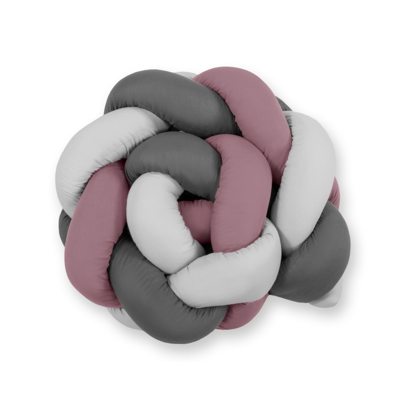 Knot bumper- pastel violet - gray - anthracite