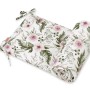 Universal bumper for cot - peony flower pink
