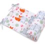 Universal bumper for cot - funny elephants