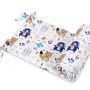Universal bumper for cot - navy blue bears