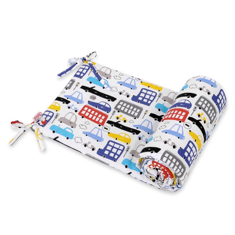 Universal bumper for cot - colorful cars