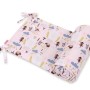 Universal bumper for cot - pink hedgehogs