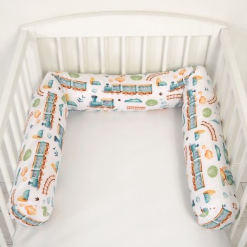 Πάντα Μωρού Roller - turquoise train 160*13