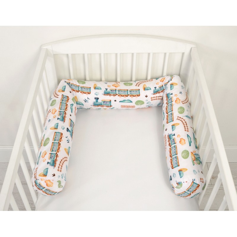 Roller bumper for baby bed - meadow