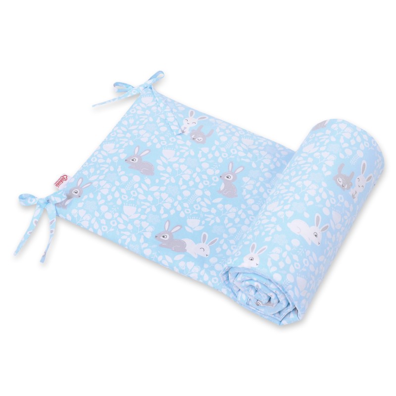 Universal bumper for cot - blue rabbits