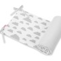 Universal double-sided bumper for cot - clouds gray/gray