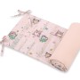 Universal bumper for cot - owls cream-mint