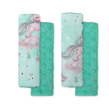 Μαξιλαράκια Ζώνης Αυτοκινήτου - unicorn mint