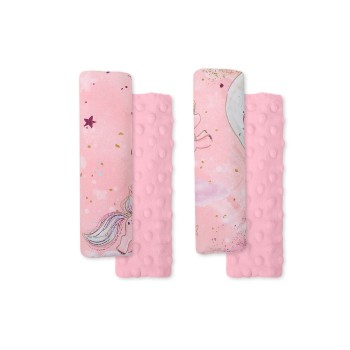 Μαξιλαράκια Ζώνης Αυτοκινήτου - unicorn pink/pink