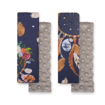 Μαξιλαράκια Ζώνης Αυτοκινήτου - dream catchers dark blue/gray brown