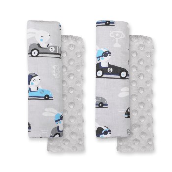 Μαξιλαράκια Ζώνης Αυτοκινήτου - gray rabbits/gray