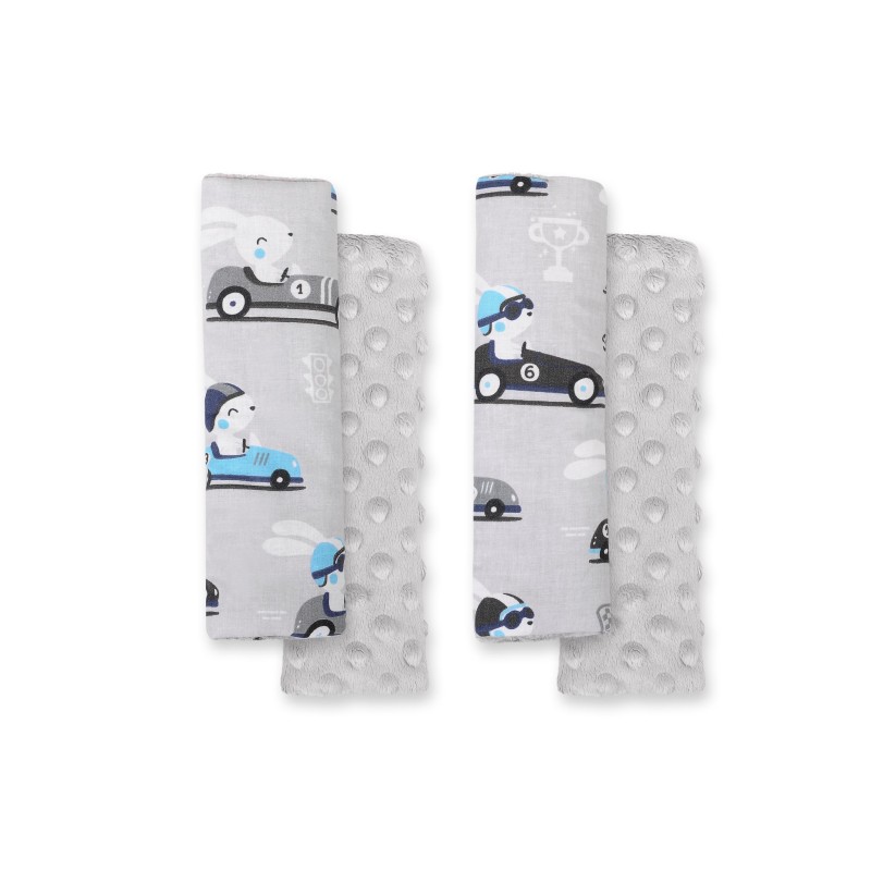 Μαξιλαράκια Ζώνης Αυτοκινήτου - gray rabbits/gray