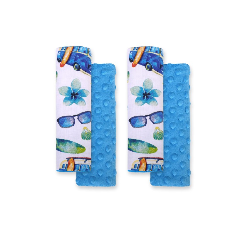 Μαξιλαράκια Ζώνης Αυτοκινήτου - bus/ turquoise