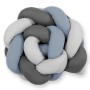 Knot bumper- pastel blue - gray - anthracite