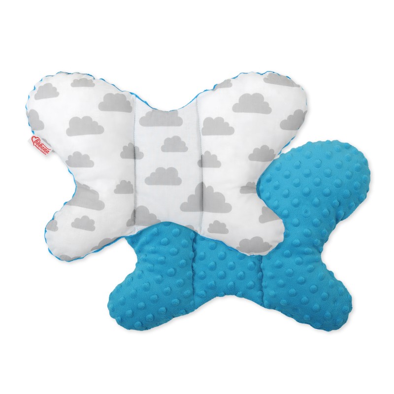 Double-sided anti shock cushion BUTTERFLY - clouds gray