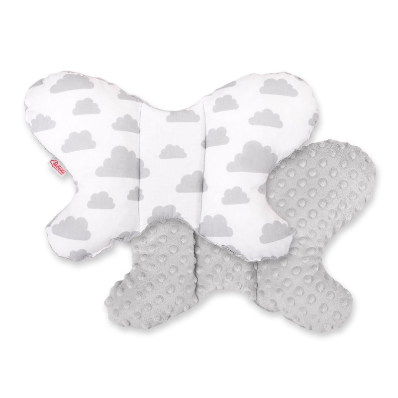Double-sided anti shock cushion BUTTERFLY - clouds gray/gray