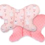 Double-sided anti shock cushion "BUTTERFLY" -  ballerinas pink/powder pink