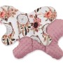 Double-sided anti shock cushion "BUTTERFLY" -  flower dream catchers/pastel pink