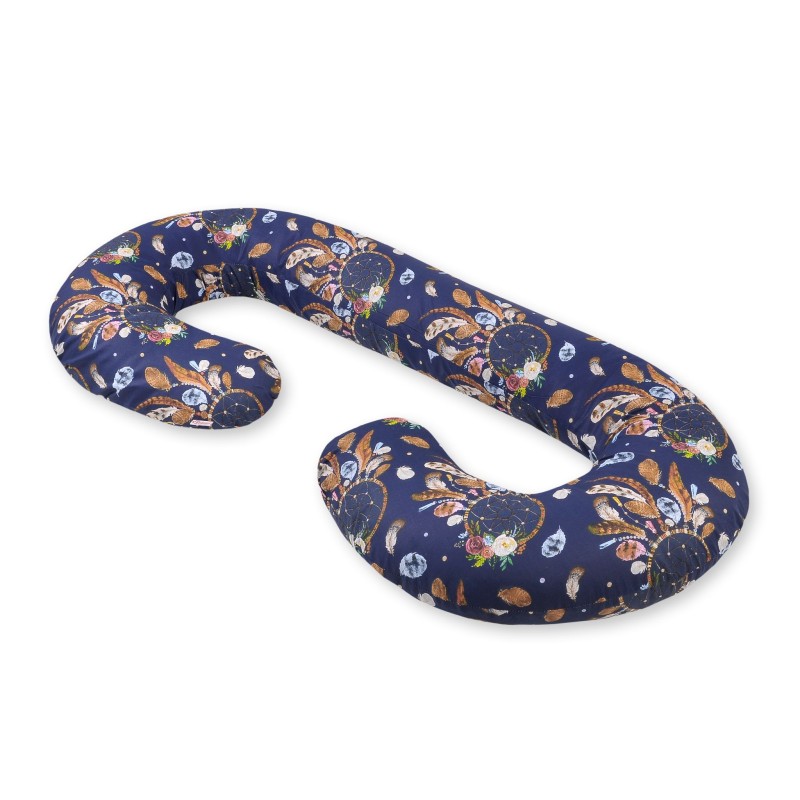 Μαξιλάρι Εγκυμοσύνης Σε Σχήμα C - dream catchers dark blue