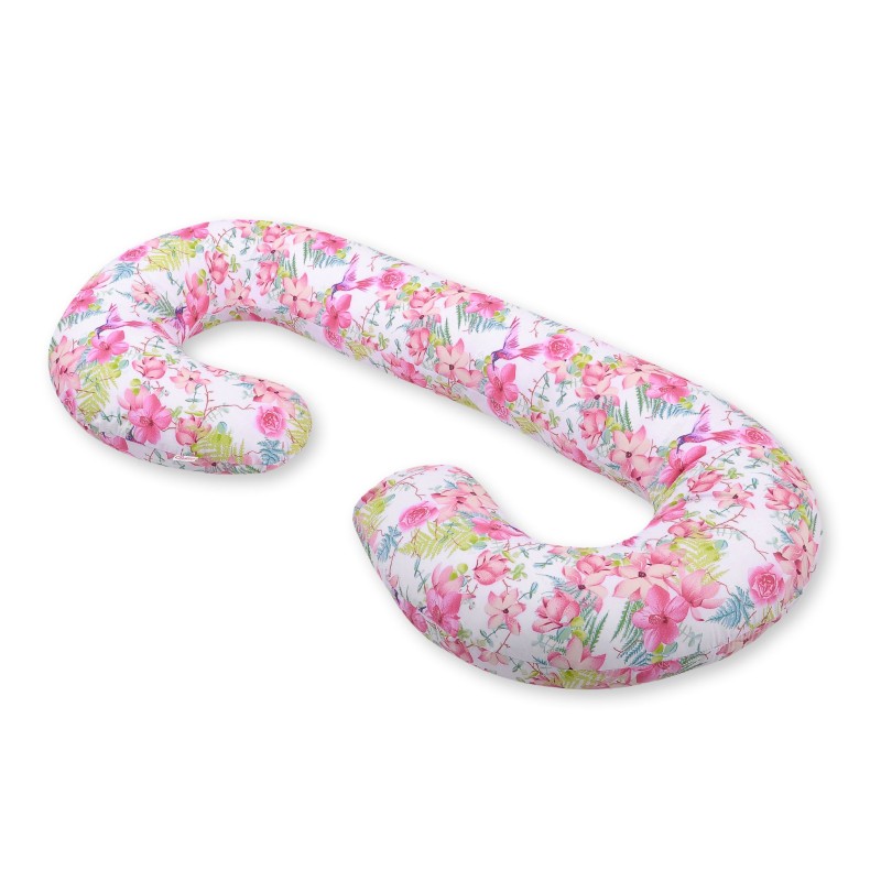 Μαξιλάρι Εγκυμοσύνης Σε Σχήμα C - hummingbirds in flowers