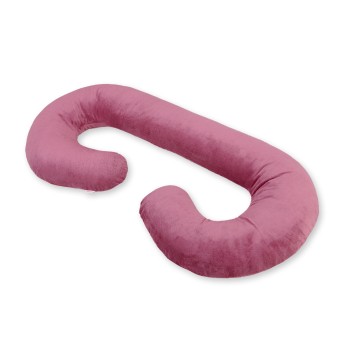 Μαξιλάρι Εγκυμοσύνης Σε Σχήμα C minky - pastel pink