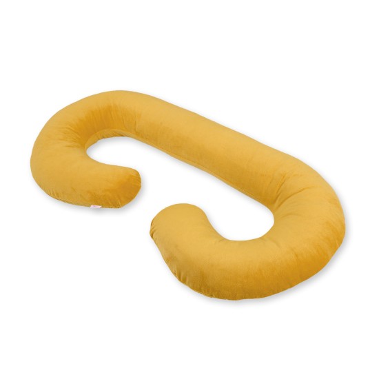 Μαξιλάρι Εγκυμοσύνης Σε Σχήμα C minky - honey yellow Μαξιλάρι Εγκυμοσύνης Σε Σχήμα C minky - honey yellow