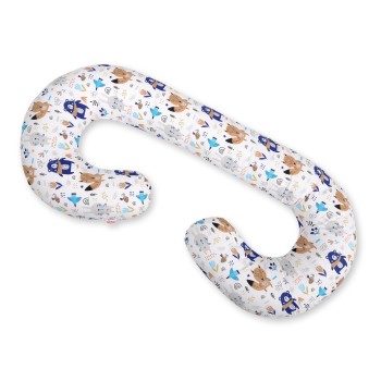 Μαξιλάρι Εγκυμοσύνης Σε Σχήμα C - navy blue bears