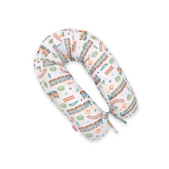 Μαξιλάρι εγκυμοσύνης LONGER - turquoise train