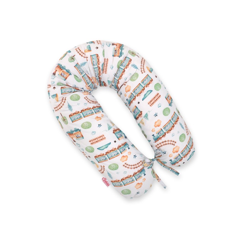 Μαξιλάρι εγκυμοσύνης LONGER - turquoise train