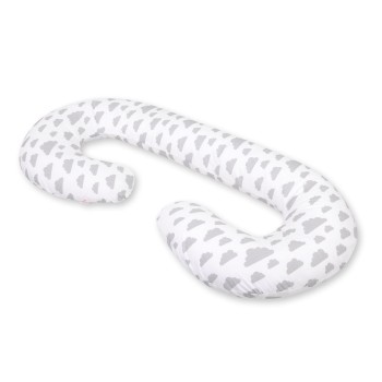 Μαξιλάρι Εγκυμοσύνης Σε Σχήμα C - clouds gray