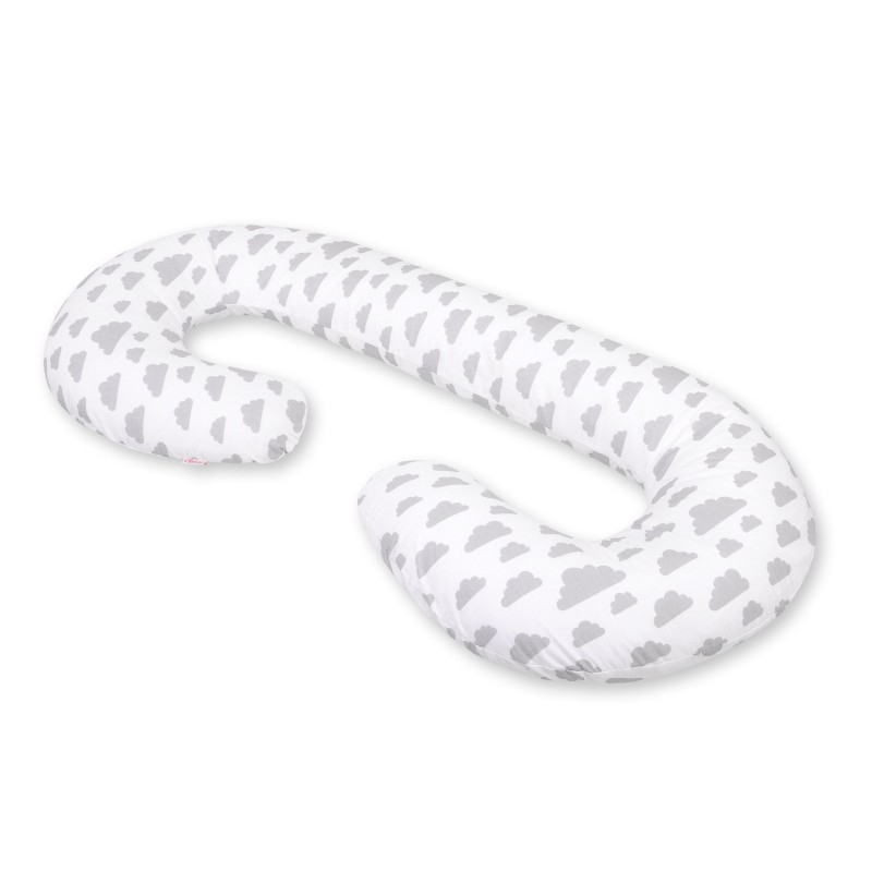 Μαξιλάρι Εγκυμοσύνης Σε Σχήμα C - clouds gray