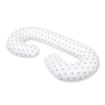 Μαξιλάρι Εγκυμοσύνης Σε Σχήμα C - white with grey stars