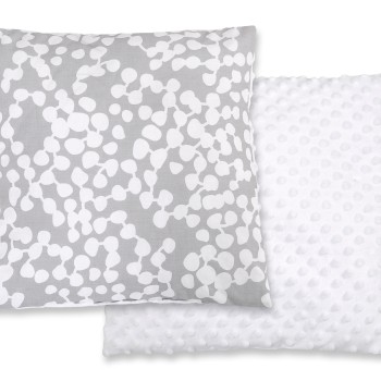 Μαξιλάρι Μωρού Διπλής Όψης - bubbles gray